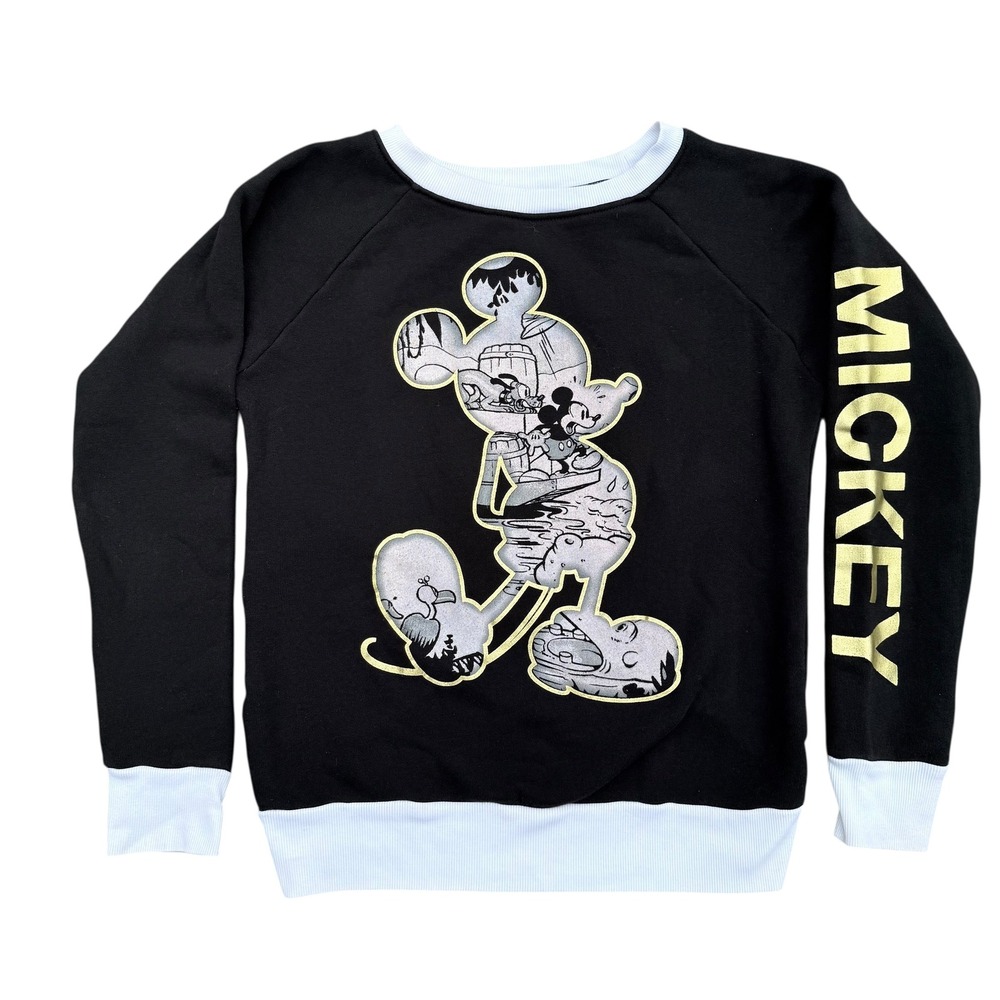 Disney Mickey Mouse Pullover Crewneck‎ Sweatshirt Disneycore Size XS